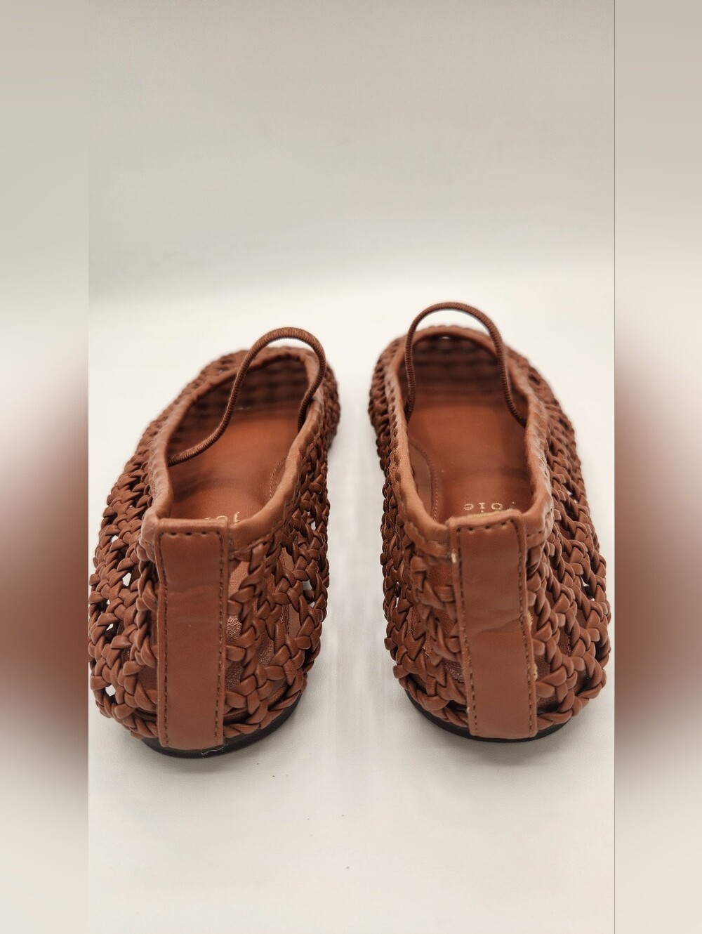Joie Mary Jane Weavy Brown Flats Size 7.5 - Picture 4 of 8